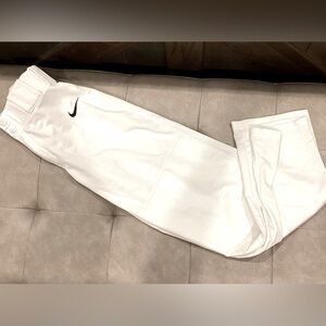 Boys White Nike Baseball Pants